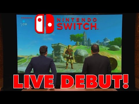 Nintendo Switch LIVE DEBUT on Jimmy Fallon! - Breath of the Wild on Nintendo Switch!!!