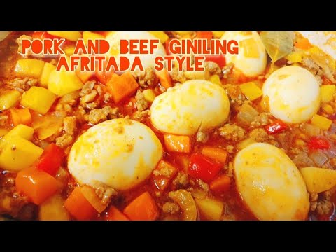 Pork and Beef Giniling Afritada Style/Ground Pork and...