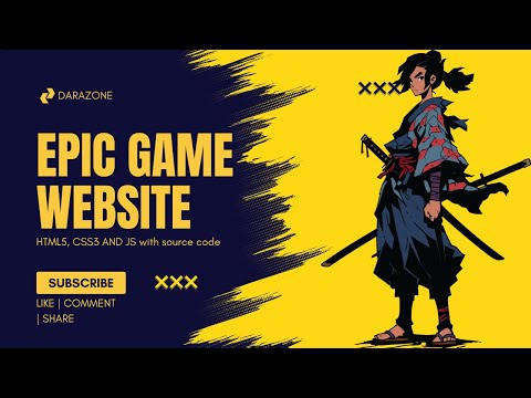 Responsive Gaming Website With Source Code [HTML5 , CSS3 & JS]