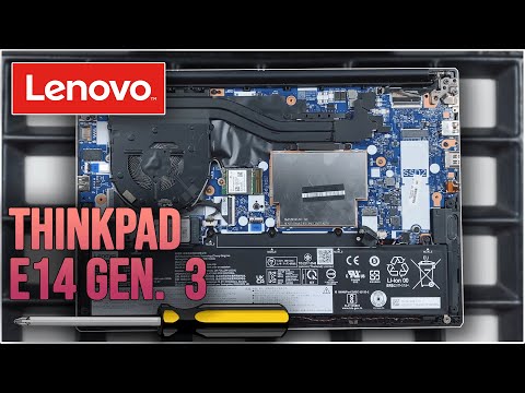 Lenovo ThinkPad E14 Gen3 von Innen - RAM, SSD, Akku, Lüfter wechseln