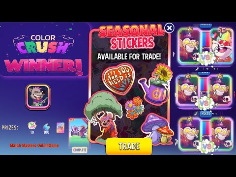 FREE Prizes SE Vinnie Color Crush - rainbow energy Tournament Match Masters Trade seasonal