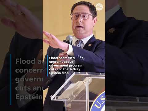 Rep. Mike Flood booed at town hall over budget cuts, Epstein concerns Shorts