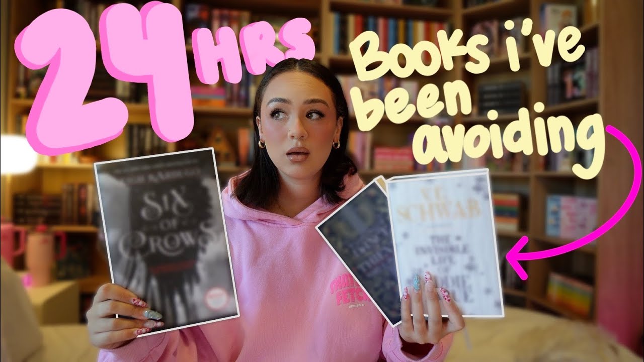 24 hr reading challenge: reading books i've been AVOIDING📖⭐️🧸 | *cozy* non-spoiler reading vlog! 