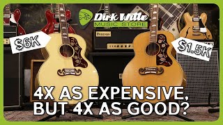 Video thumbnail for SJ200 SHOOTOUT! Epiphone Inspired by Gibson Custom 1957 VS. Gibson Original SJ200 by Dirk Witte Music Store