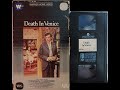 Closing To Death In Venice 1981 VHS