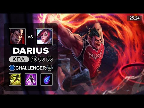 Darius vs Fiora Top - EUW Challenger - Patch 25.24 Season 15