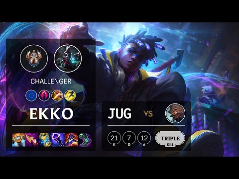 Ekko Jungle vs Udyr - EUW Challenger Patch 11.23