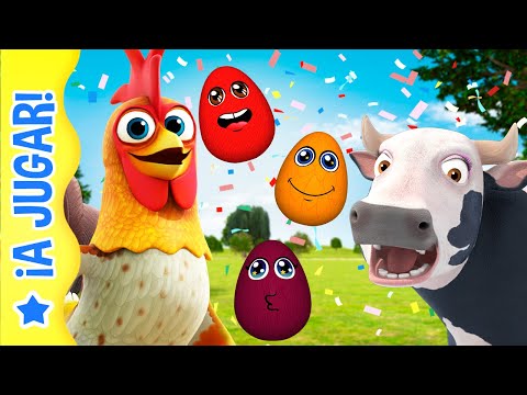 JUGAMOS Con BARTOLITO Y LA VACA LOLA a Aprender con Los HUEVOS SORPRESA 🌈 A JUGAR 🥳