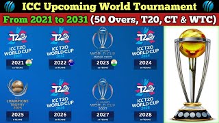 Upcoming ICC ODI, T20, Champions Trophy, World Test Championships From 2021 to 2031 • Full Schedule