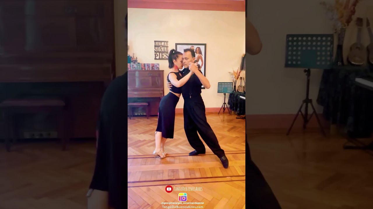 #vals caminata con ocho y giro milonguero Georgina Vargas Oscar Mandagaran #tangolessons #dance