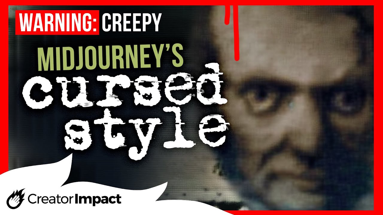 Midjourney's SECRET Style, the CURSED AI Art style! Super creepy.