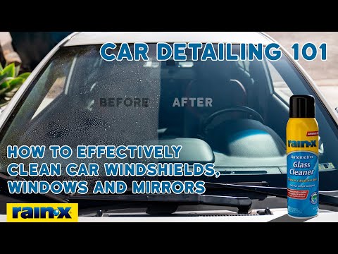 How to Clean Car Windows and Mirrors | Rain-X Automotive Glass Cleaner Aerosol