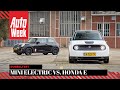Honda e vs Mini Electric - AutoWeek Dubbeltest - English subtitles