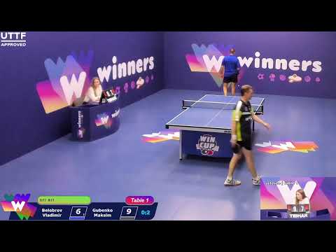 WINners CUP table 1 29.09 Belobrov Vladimir - Gubenko Maksim 21:00