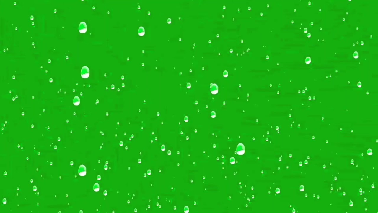 Rain Water Drop New Stylish Green Screen Baba