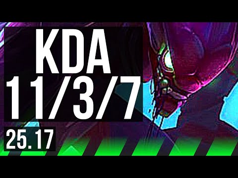 KHA'ZIX vs WARWICK (JGL) | 11/3/7 | NA Master | 25.17