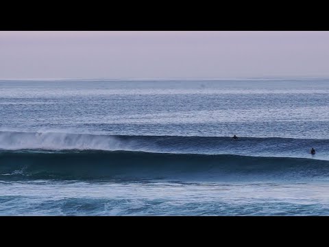 Conditions de pompage en hiver à Blacks Beach