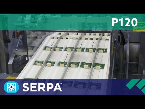 P120 Vertical cartoner placing sachets – Serpa Packaging Solutions