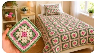 How to Crochet Beautiful Granny Square Step by Step 🧶🌸 Easy Tutorial! #crochet #craft #diy ✨💖