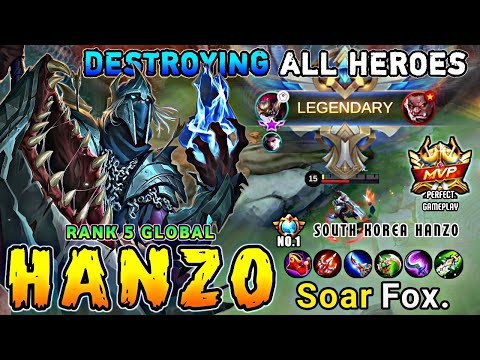 HANZO BEST BUILD IN 2020 | TOP GLOBAL HANZO By Fox. | MOBILE LEGENDS