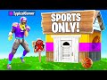 I Went UNDERCOVER in a SPORTS ONLY Tournament! (Fortnite)