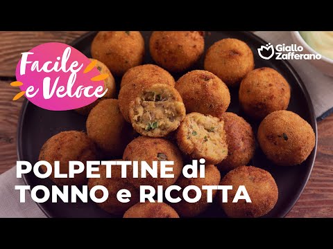 POLPETTINE di TONNO e RICOTTA: ANTIPASTO FACILE e VELOCE❤️🤤✨