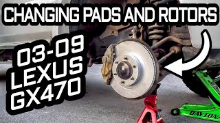 Brake Change Tutorial for 2003-2009 Lexus GX470 | Pads and Rotors