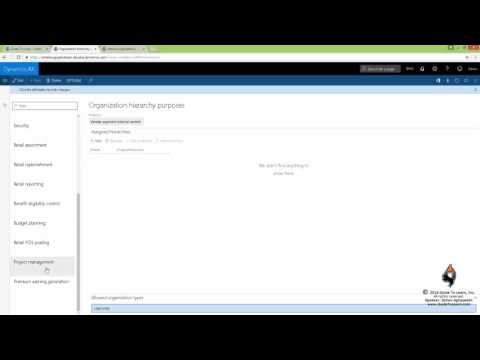 Organizational hierarchies in  Microsoft Dynamics 365 Operations (Dynamics AX)