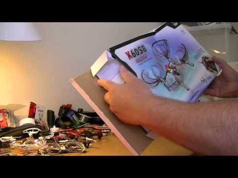 MongoTV_522 - Part 1 - Mongo Drones - Huiying X6058 - Unboxing - Idle Motor Run - Testfly After