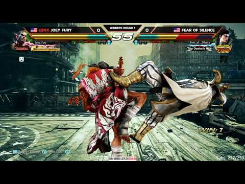 Tekken 7 @ANDBOX PC Monthly #2 - EQNX Joey Fury vs Fear of Silence [4K/60fps]