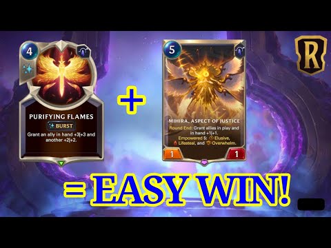 GETTING AN EARLY PURIFYING FLAMES AND MIHIRA IS A GGWP! | Kayle Deck LOR