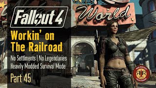 Fallout 4 - Workin on The Railroad - No Settlements - No Legendaries - Alternate Start Survival Mode - Part 45