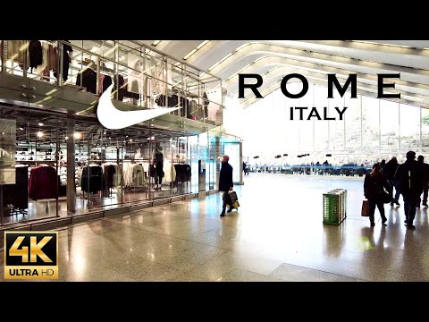 Rome, Italy - Termini station 2022 - 4K -60 FPS Walking Tour