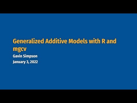 Statistical Methods Series: Generalized Additive Models (GAMs)