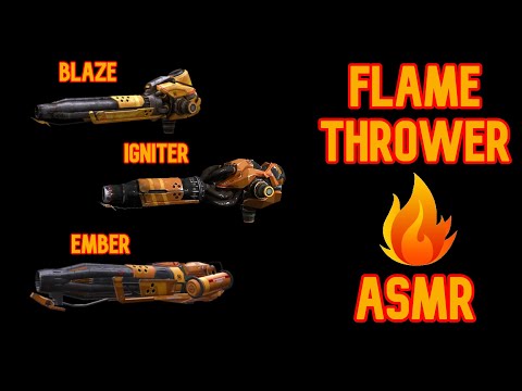 War Robots ASMR - 🔥 All Flamethrowers 🔥 - Blaze - Igniter - Ember