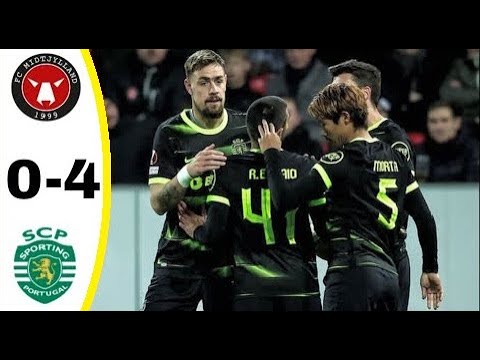 Midtjylland vs Sporting CP 0-4 UEFA Europa League ● 23/02/2023