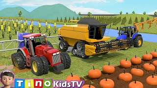 Farm Vehicles Show | Tractor, Harvester and other Trucks for Kids