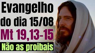 Evangelho do dia com reflexão, Sábado 15/08, Mt 19,13-15