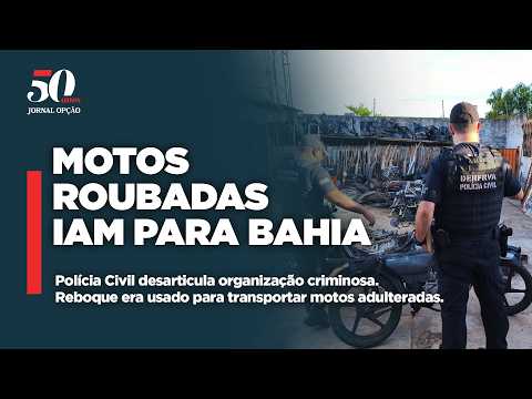 Operação Via Fracta mira esquema de motos roubadas em Goiás