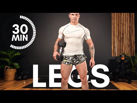 30 MIN LEG WORKOUT with DUMBBELLS (Follow Along & Build Legs at Home)