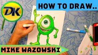 How to Draw Mike Wazowski from Monsters Inc.