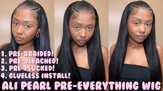 This Wig Is Perfect! 5 Minute Pre Styled Frontal Wig Install | Beginner Friendly | Alipearl Hair