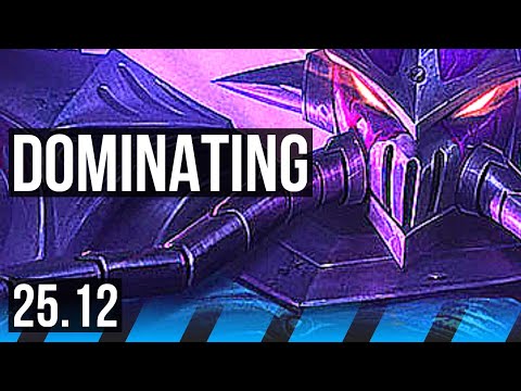 KASSADIN vs RYZE (MID) | 6 solo kills, 15/4/8, Dominating | EUW Master | 25.12