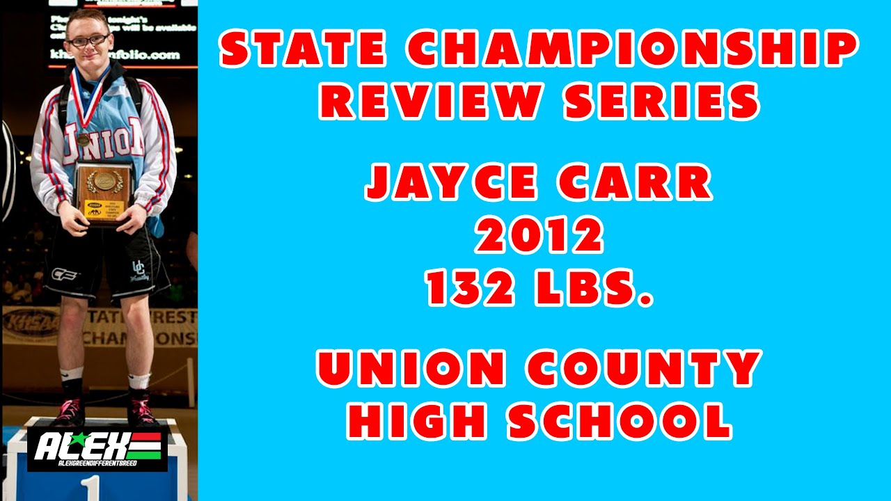 State Wrestling Championship match review w/ Jayce Carr (Union County; 2012 138 lbs.)