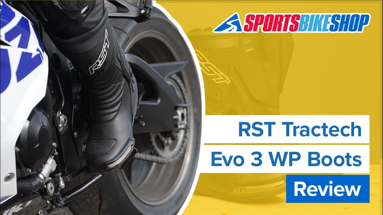 RST Tractech Evo 3 CE Waterproof Boots - Black / Black Video