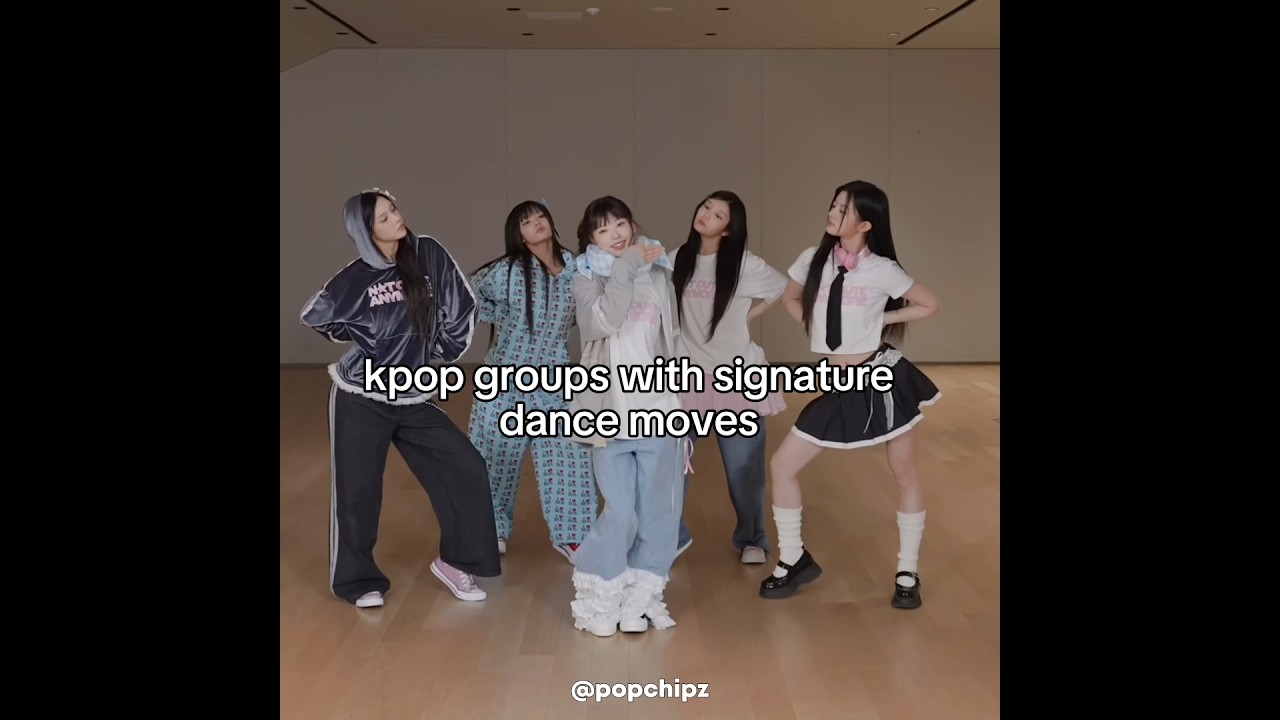 Kpop groups with signature dance moves ✨️ #kpop #illit #hearts2hearts #katseye #nmixx #itzy #fyp