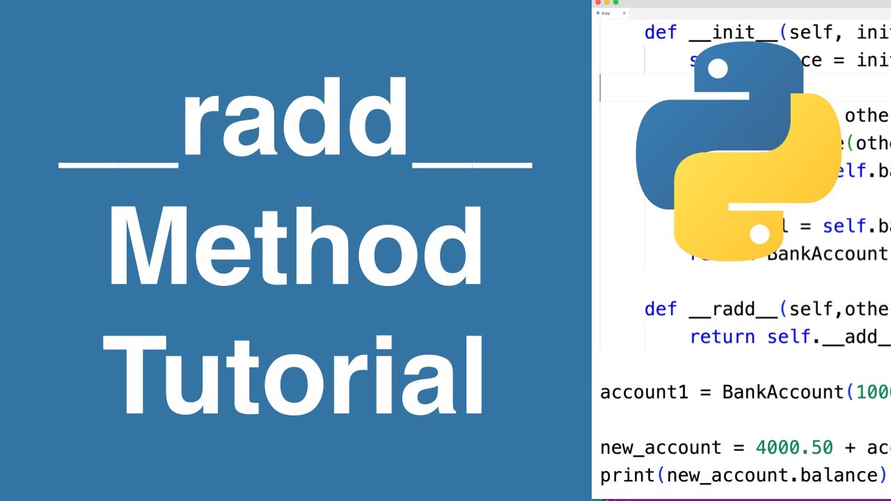 __radd__ Method | Python Tutorial