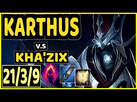 MAXLORE (KARTHUS) vs KHA'ZIX - 21/3/9 KDA JUNGLE GAMEPLAY - EUW Ranked MASTER