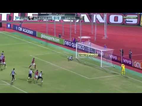 Gol de Andrigo Atlético GO 1x1 santos brasileirão 2017