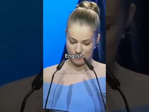 Princess Leonor speaking 5 different languages #princess #leo#leonor#spain#infanta#viralshort#sofia